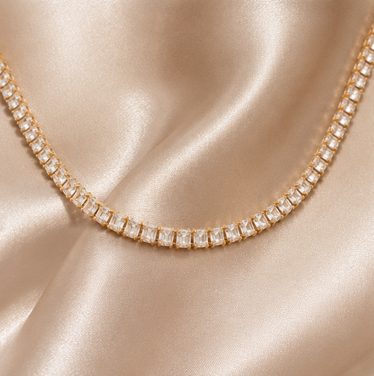 Colar Riviera Lux™ | Banhado a Ouro com Zircônias Premium