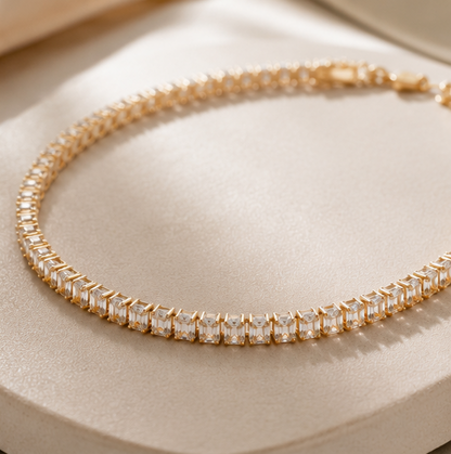 Colar Riviera Lux™ | Banhado a Ouro com Zircônias Premium
