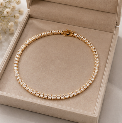 Colar Riviera Lux™ | Banhado a Ouro com Zircônias Premium