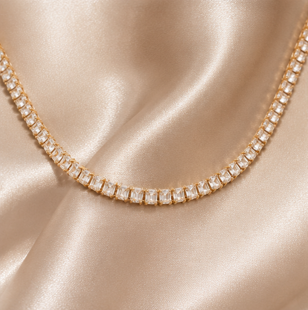 Colar Riviera Lux™ | Banhado a Ouro com Zircônias Premium