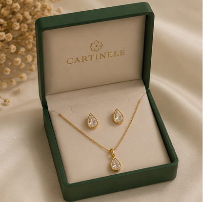 Conjunto Colar de Gota + Brincos